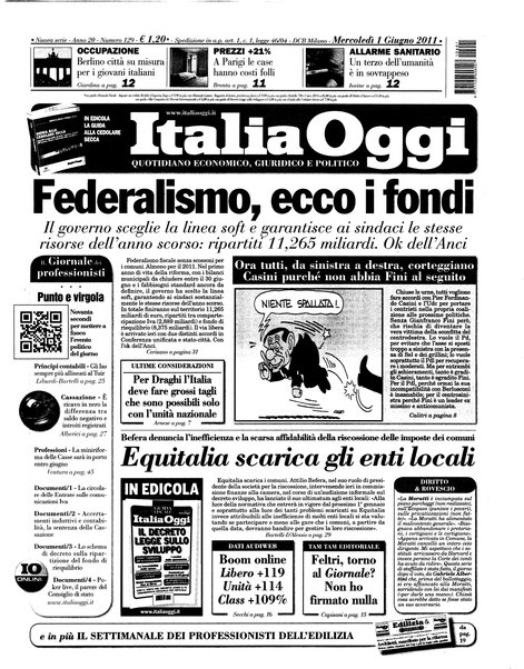 Italia oggi : quotidiano di economia finanza e politica